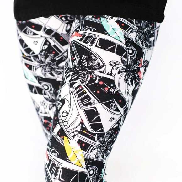 Sweet Legs CALIFORNIA DREAMIN' KIDS VW Bug Leggings - Picture 3 of 6